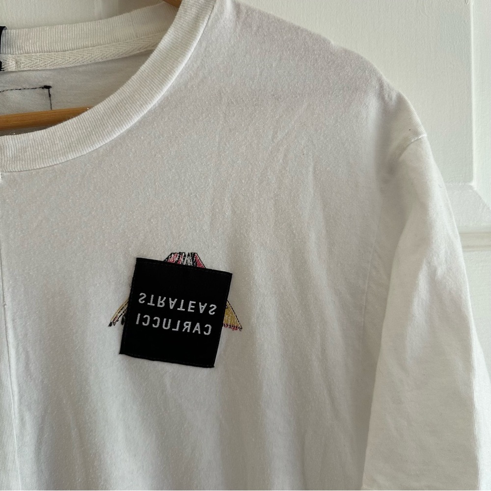 Strateas Carlucci Carbon White Graphic Tee Co-exist Nature Size Mens Medium - Picture 4 of 6